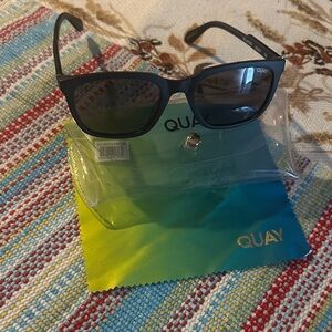 Quay Black Sunglasses with Case
